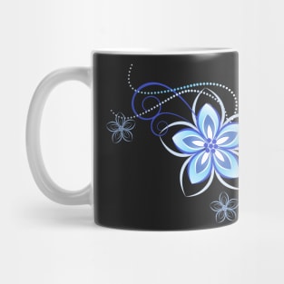 Mystic Blue Flower, Floral Design  - Nature Beauty Mug